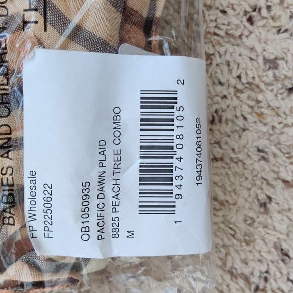 NEW Free People Pacific Dawn Drawstring Plaid Top - Picture 6 of 8